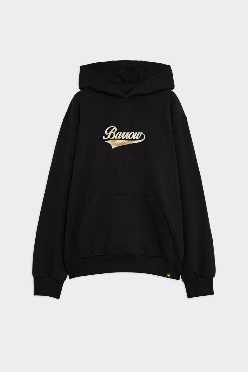 BARROW Washed Print Hoodie