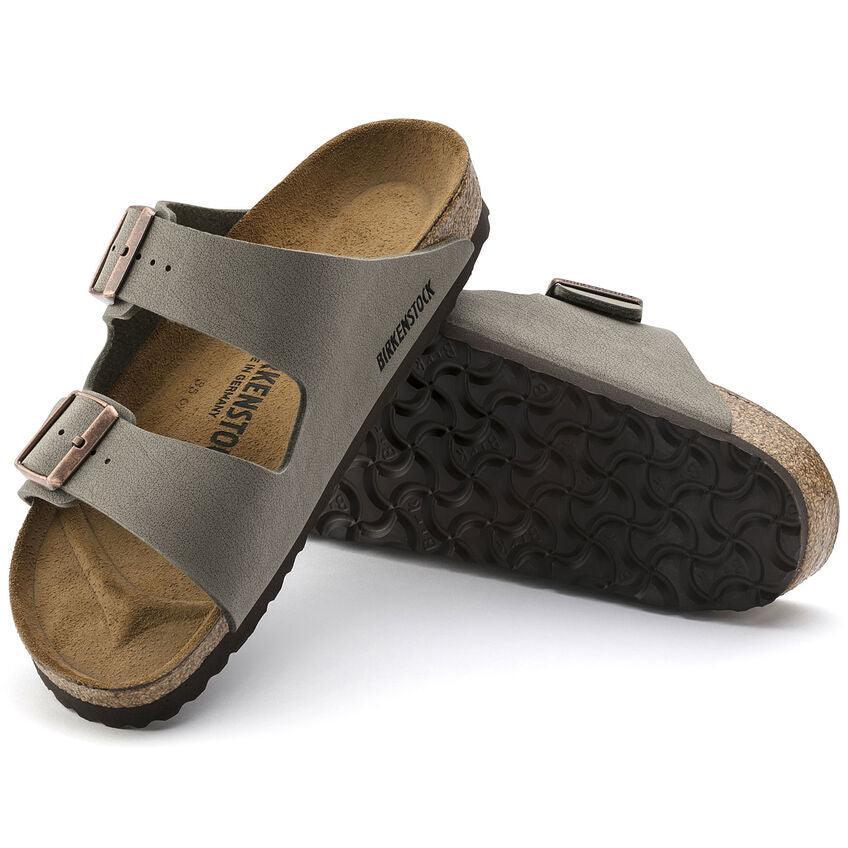 BIRKENSTOCK Arizona Birkibuc Stone - Gravity NYC