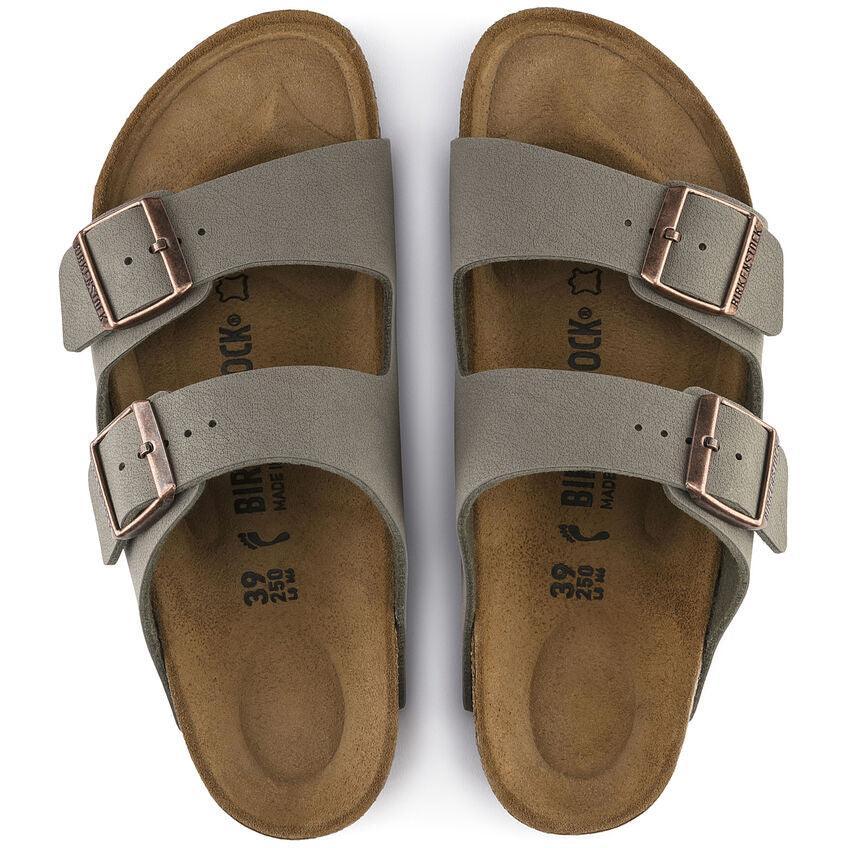 BIRKENSTOCK Arizona Birkibuc Stone - Gravity NYC