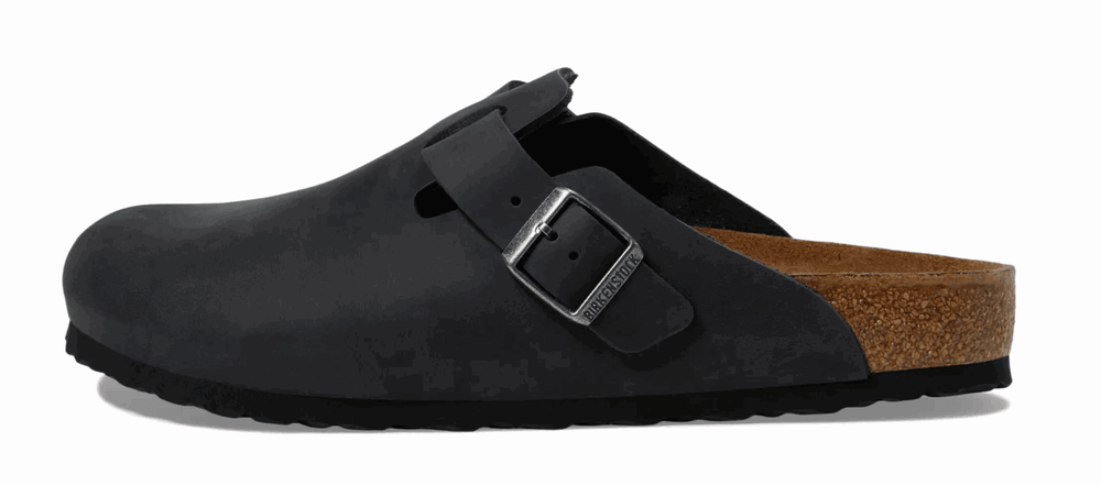 BIRKENSTOCK Boston Oiled Leather-Black - Gravity NYC