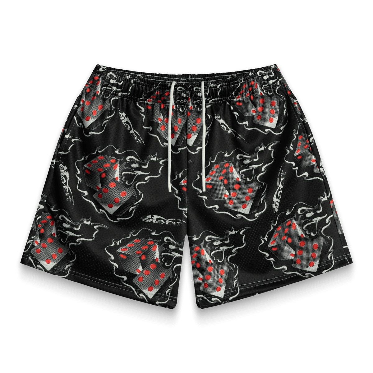 BRAVEST STUDIOS Black Dice Shorts Gravity NYC