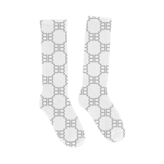 BRAVEST STUDIOS White Grey Matrix Socks Gravity NYC