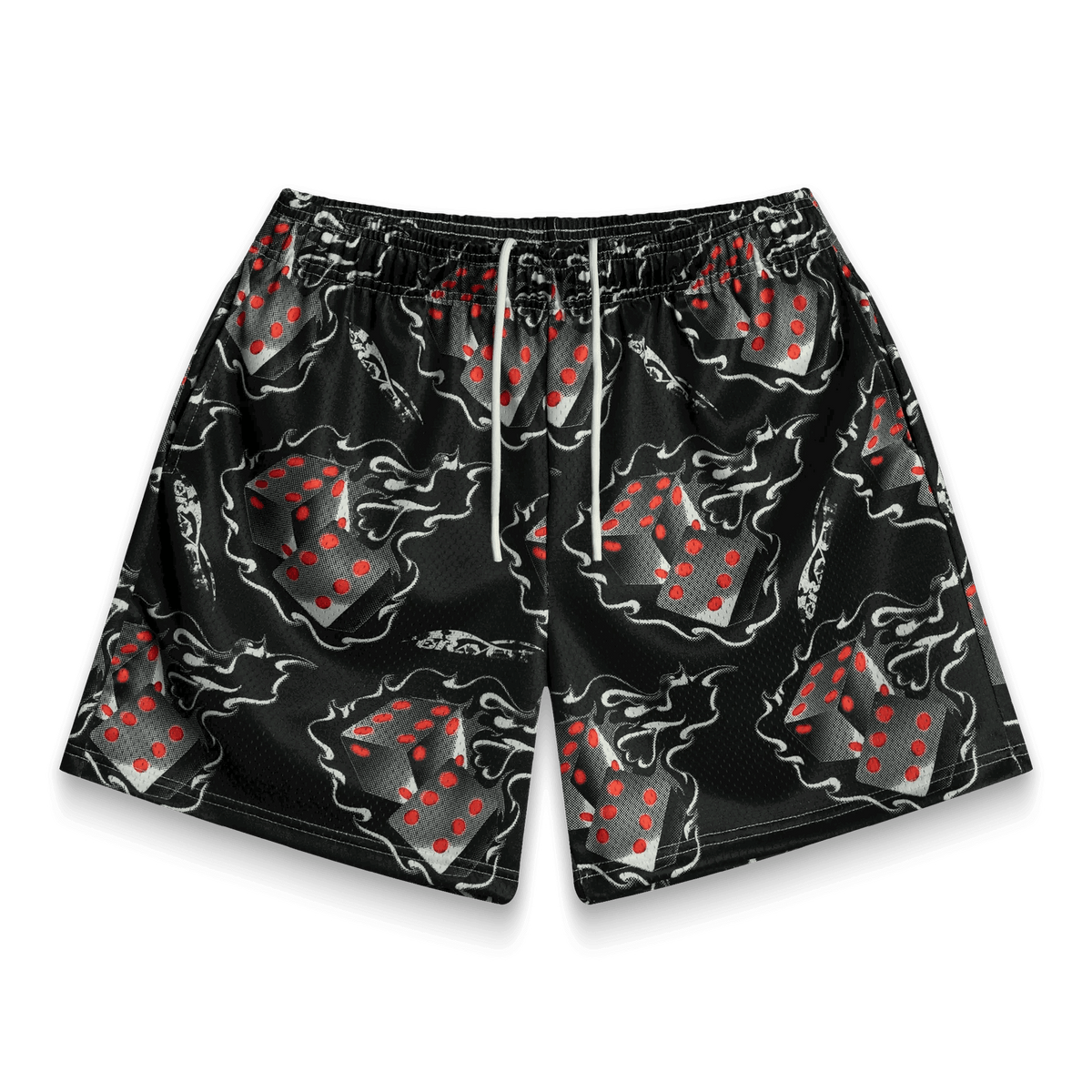 BRAVEST STUDIOS Black Dice Shorts Gravity NYC