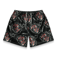 BRAVEST STUDIOS Black Dice Shorts Gravity NYC