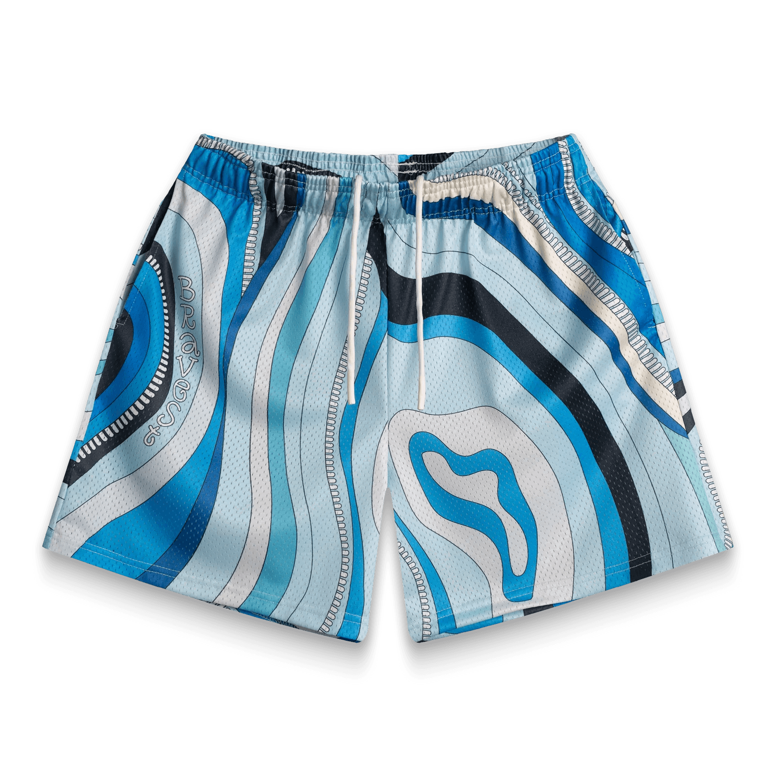 BRAVEST STUDIOS Blue Carpet Shorts - Gravity NYC