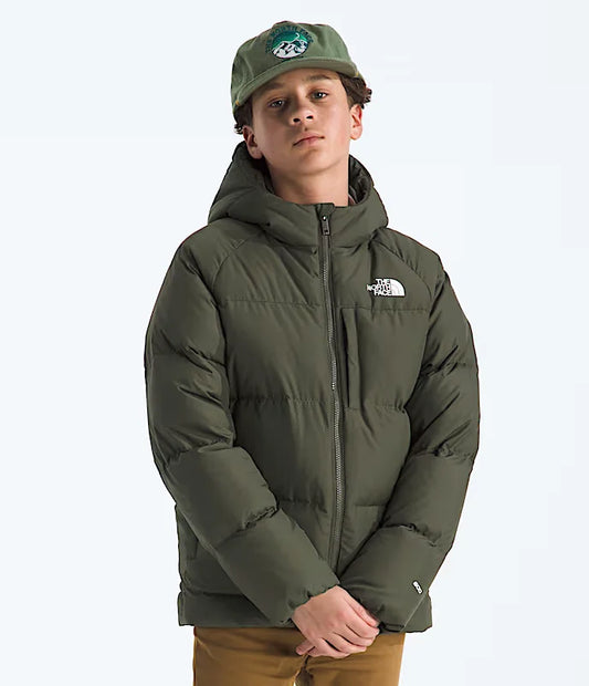 THE NORTH FACE Boys' North Down Hooded Jacket New Taupe Green
