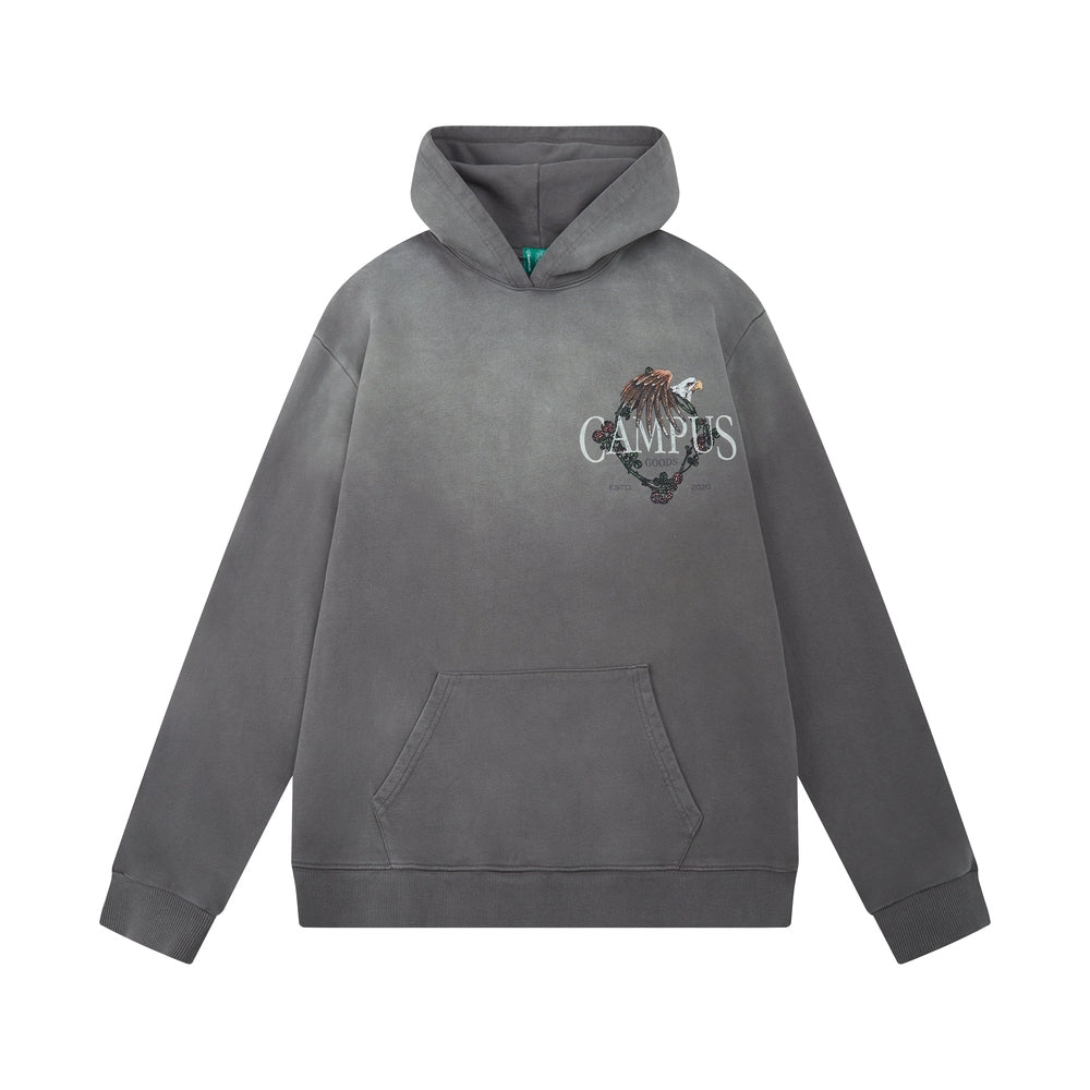 CAMPUS GOODS Dreamcatcher Hoodie Sunfade Wash Gravity NYC