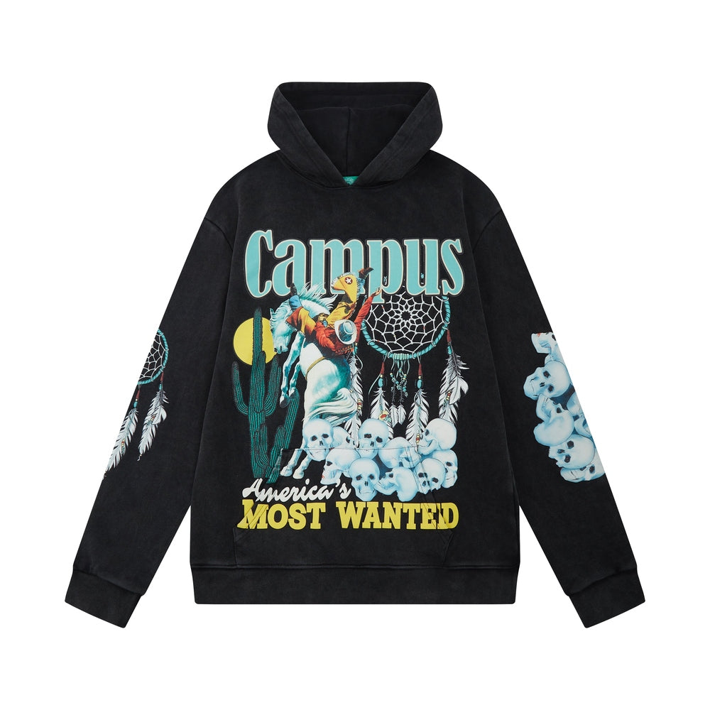 CAMPUS GOODS Outlaw Hoodie Vintage Wash Gravity NYC