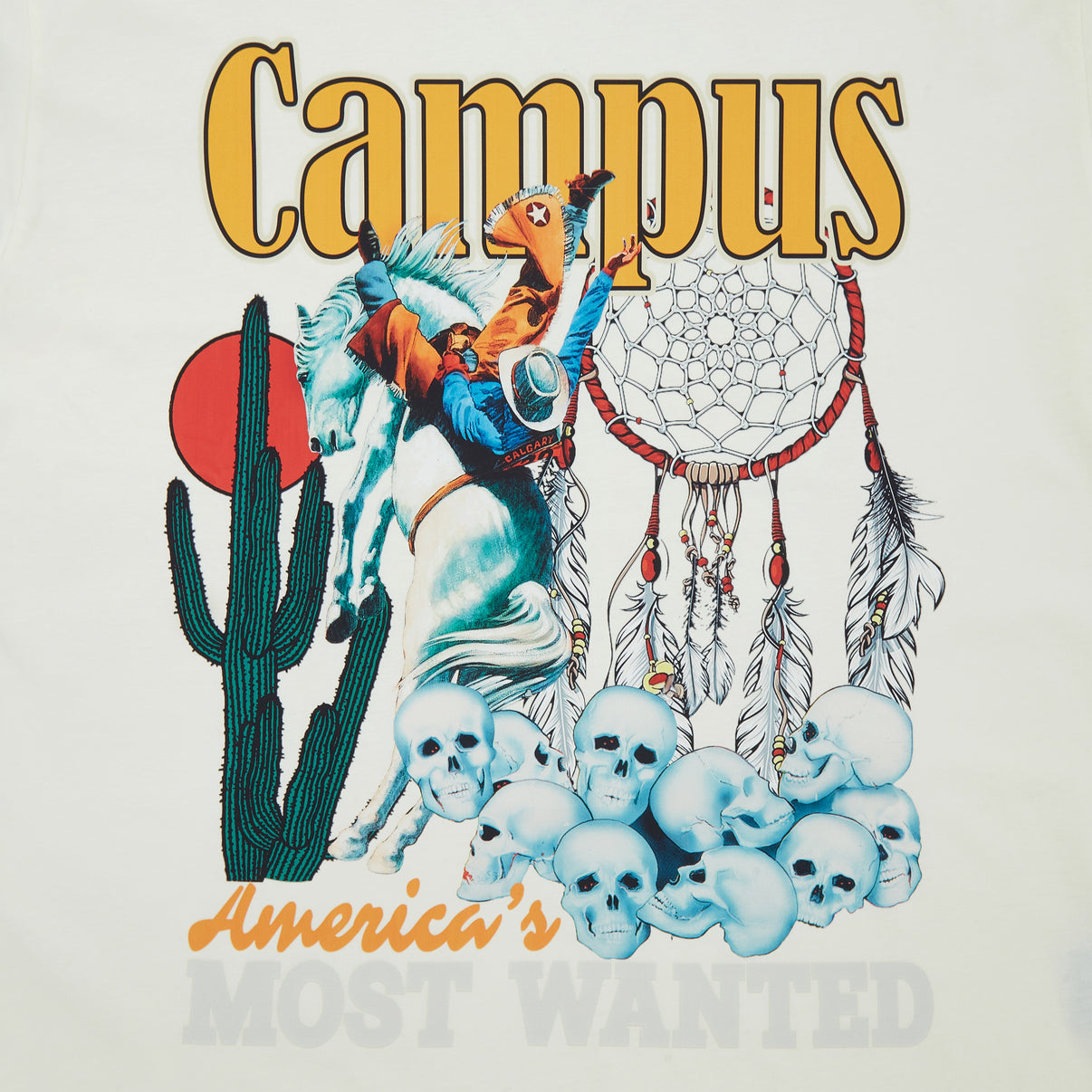 CAMPUS GOODS Outlaw Tee Cream Gravity NYC