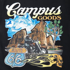 CAMPUS GOODS Road Trip Tee Vintage Black Gravity NYC