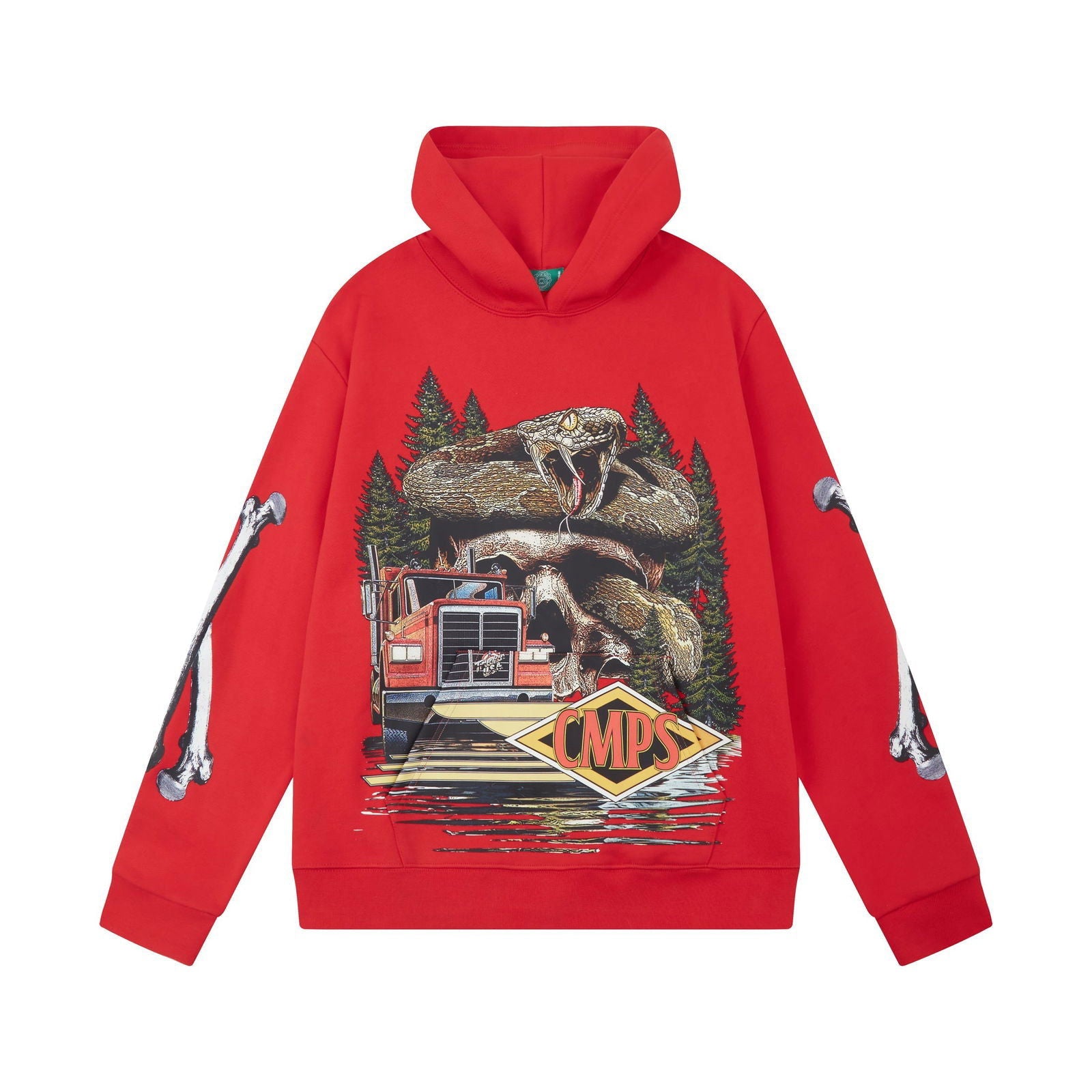 CAMPUS GOODS Dead End Hoodie Red - Gravity NYC