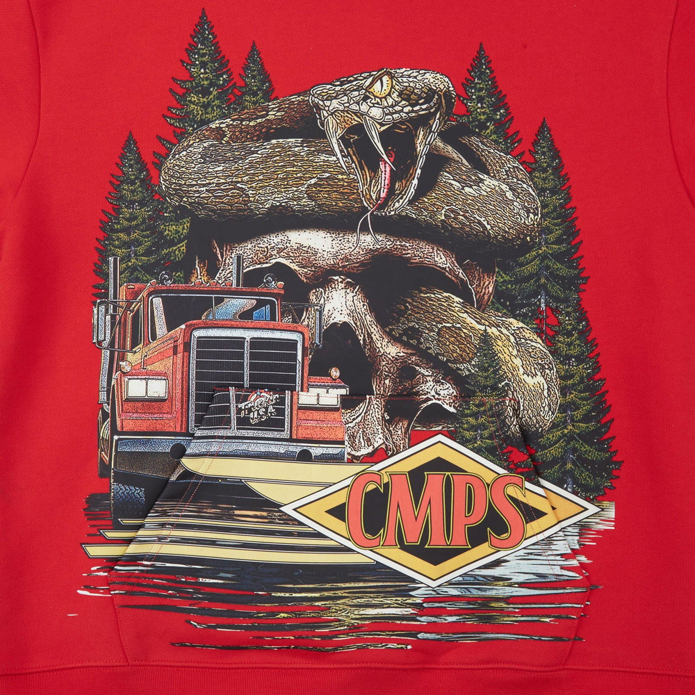 CAMPUS GOODS Dead End Hoodie Red - Gravity NYC