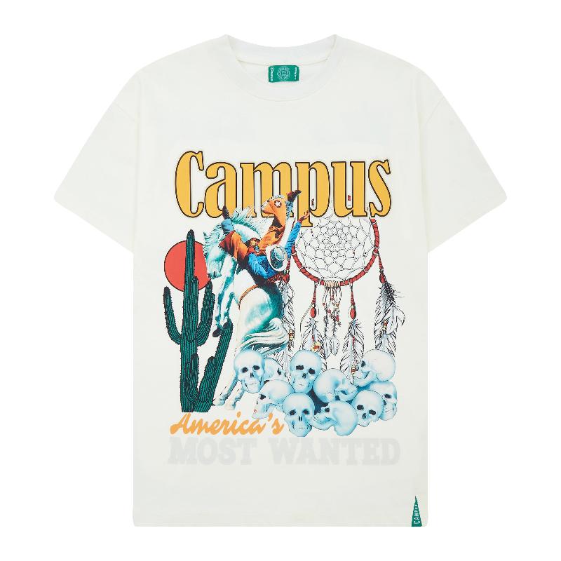 CAMPUS GOODS Outlaw Tee Cream