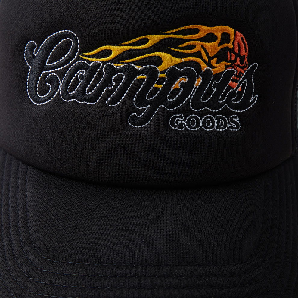 CAMPUS GOODS Road Trip Trucker Black