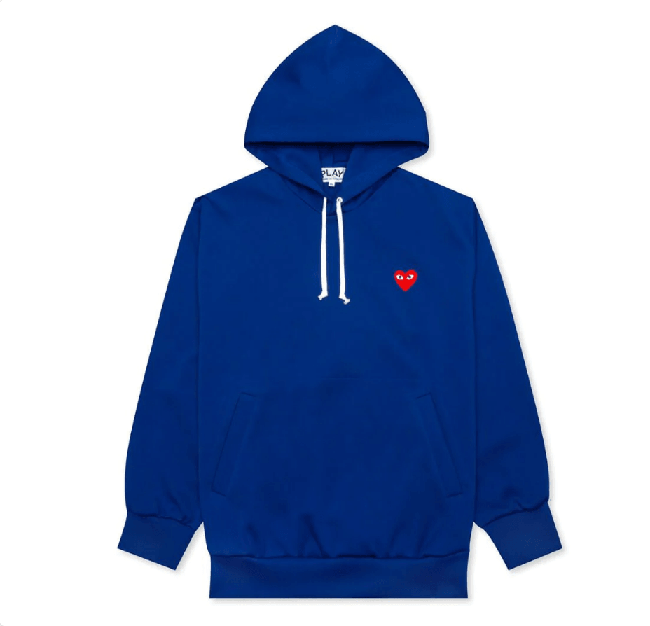 COMME DES GARCONS PLAY HOODIE - BLUE Gravity NYC