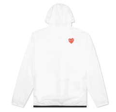 COMME DES GARCONS PLAY X K-WAY LE VRAI ZIP JACKET - WHITE Gravity NYC