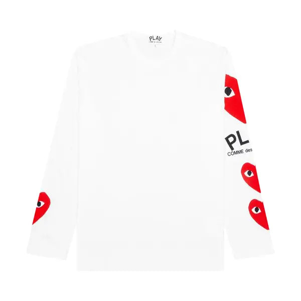 COMME DES GARCONS Play Printed Long Sleeve Tee Gravity NYC