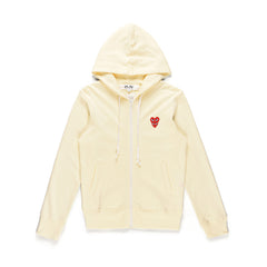 COMME DES GARCONS Play Red Stacked Heart Zip Hoodie Gravity NYC