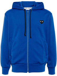 COMME DES GARCONS Black Heart Hooded Zip Jacket