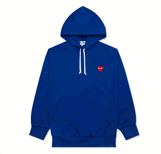 COMME DES GARCONS Play Hoodie Blue Gravity NYC