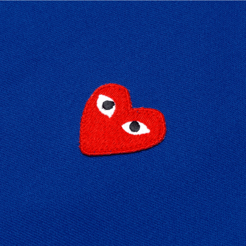 COMME DES GARCONS Play Hoodie Blue - Gravity NYC