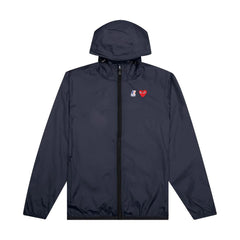 COMME DES GARCONS Play Kway Hooded Jacket Navy