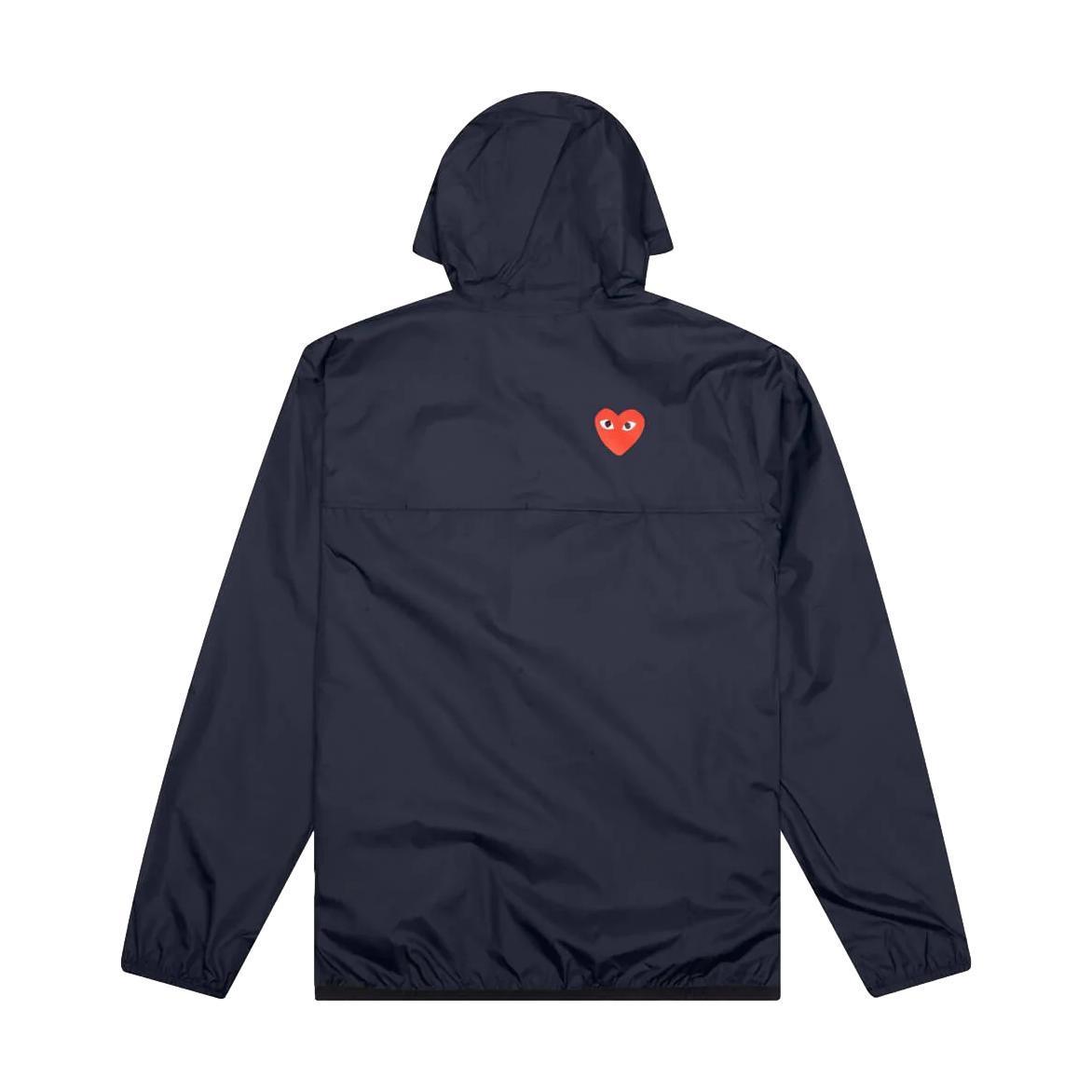 COMME DES GARCONS Play Kway Hooded Jacket Navy