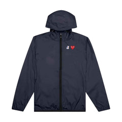 COMME DES GARCONS Play X Kway Hooded Jacket Navy - Gravity NYC
