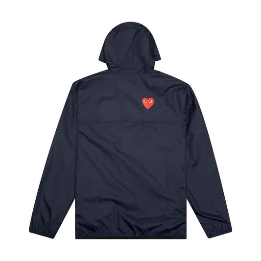 COMME DES GARCONS Play X Kway Hooded Jacket Navy - Gravity NYC