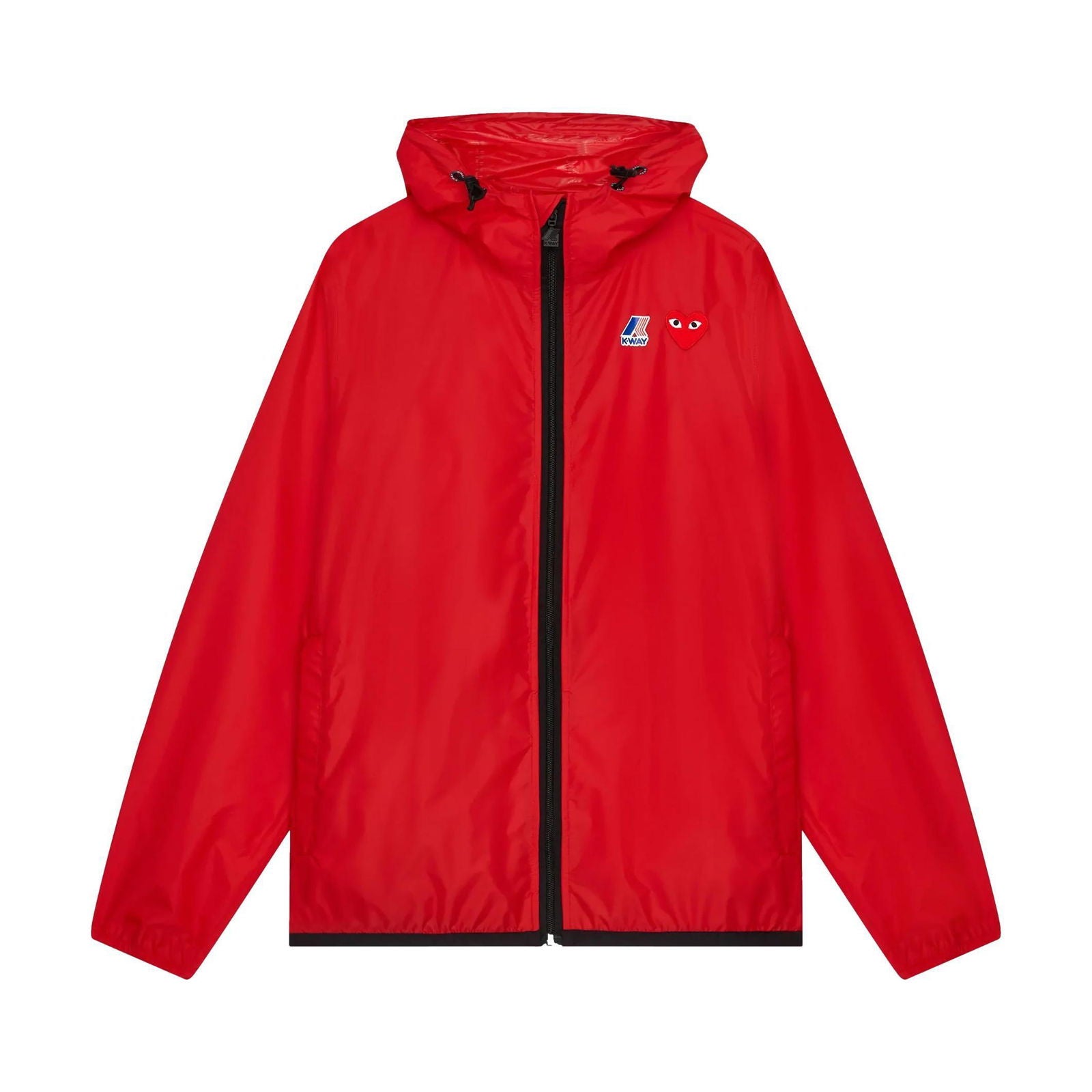 COMME DES GARCONS Play Kway Hooded Jacket Red