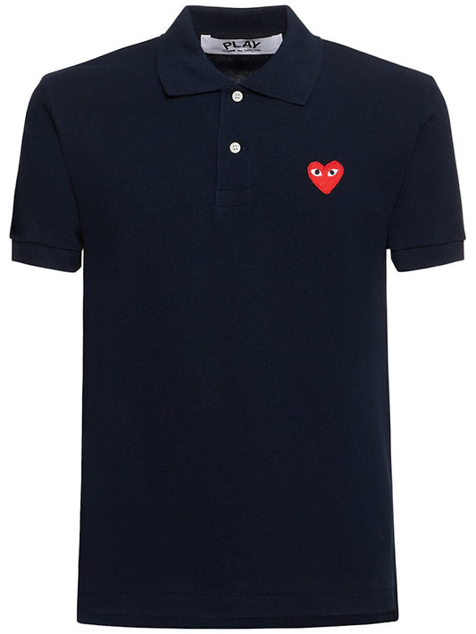 COMME DES GARCONS Play Polo Shirt Navy Gravity NYC