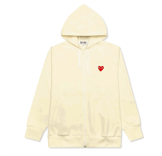 COMME DES GARCONS Play Zip Up Off White Gravity NYC