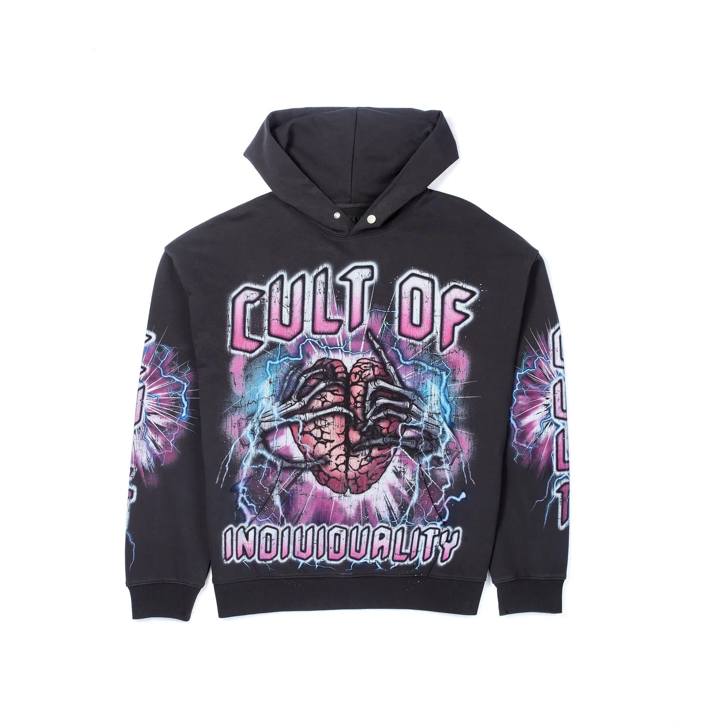 CULT OF INDIVIDUALITY Pullover Sweatshirt in Vintage Charcoal Gravity NYC