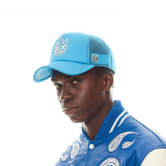 CULT OF INDIVIDUALITY Clean Shimuchan Logo Mesh Trucker Hat Gravity NYC