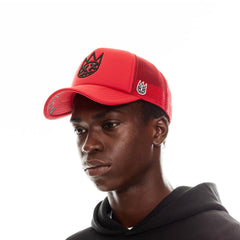 CULT OF INDIVIDUALITY Clean Shimuchan Logo Mesh Trucker Hat Gravity NYC