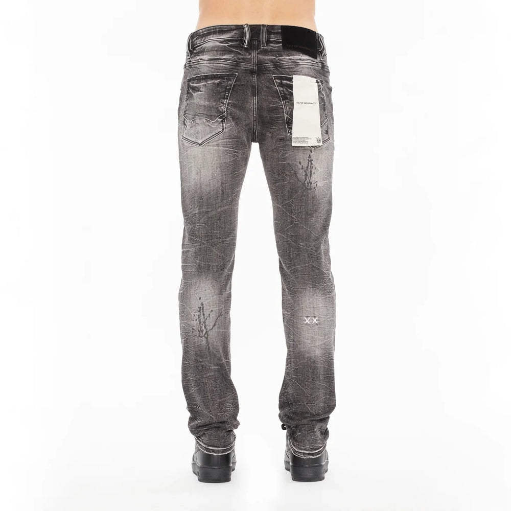 CULT OF INDIVIDUALITY Rocker Slim 602 Jeans in Caviar - Gravity NYC