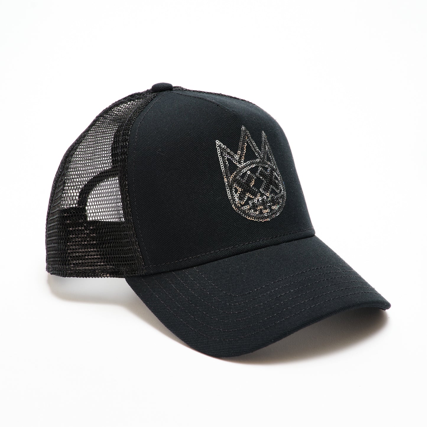 CULT OF INDIVIDUALITY Sequins Trucker Hat Gravity NYC