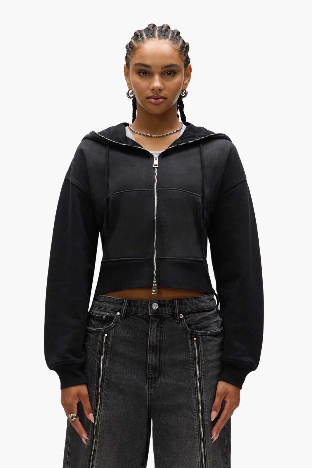 PURPLE BRAND W4004 Edge Zip Hoodie