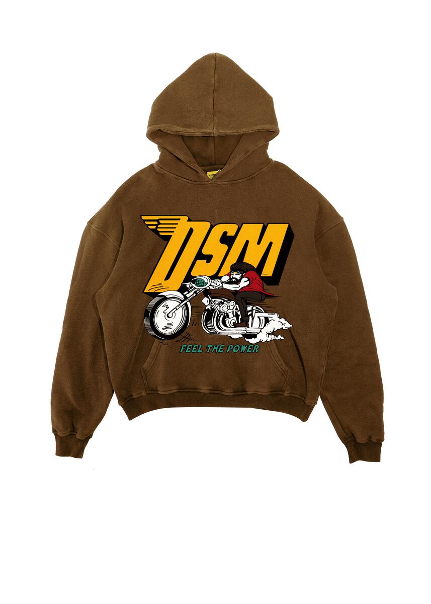 DIET STARTS MONDAY French Terry Biker Hoodie - Gravity NYC