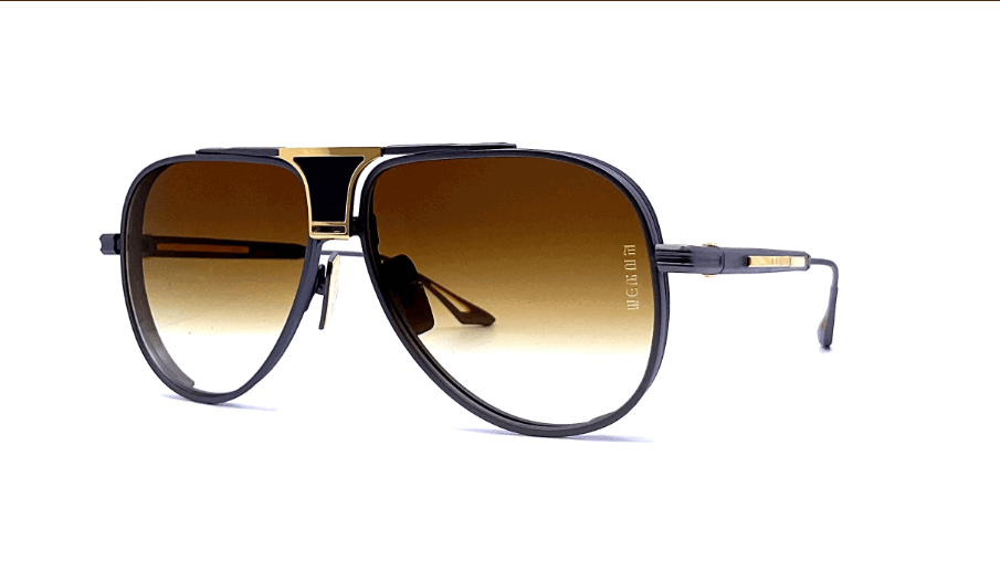 DITA Epiluxury 16 (Black Iron/Yellow Gold) Sunglasses Gravity NYC