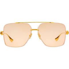 DITA Grand Emperik Matte White-Yellow Gold with Apricot Unisex Sunglasses Gravity NYC