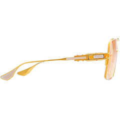 DITA Grand Emperik Matte White-Yellow Gold with Apricot Unisex Sunglasses Gravity NYC