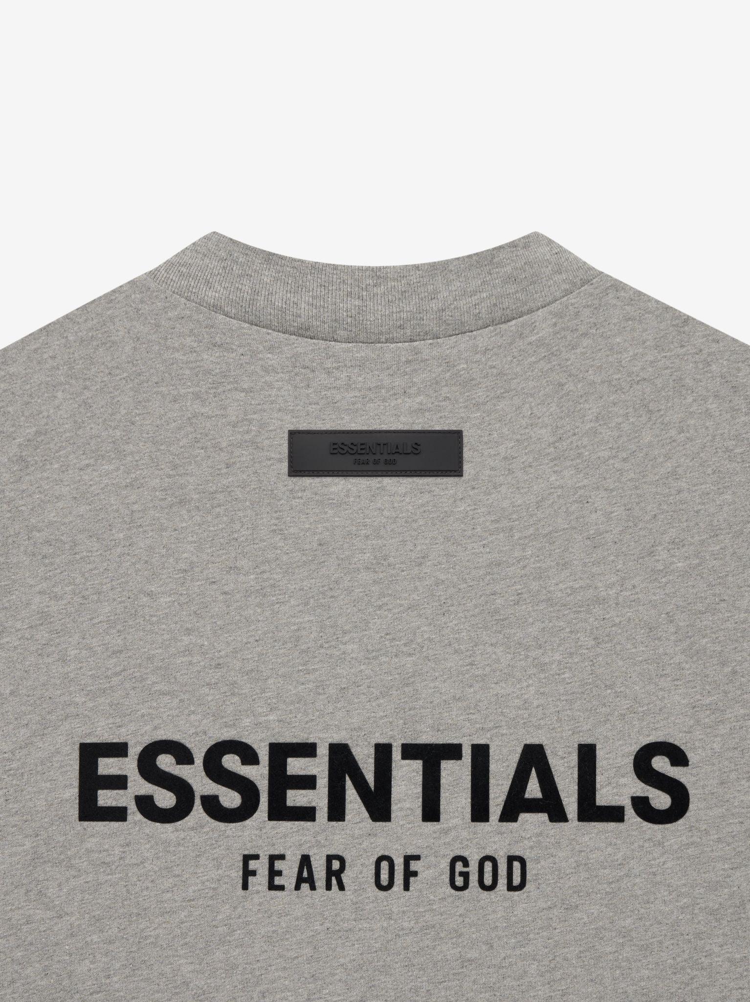 ESSENTIALS Jersey SS Tee Dark Oatmeal