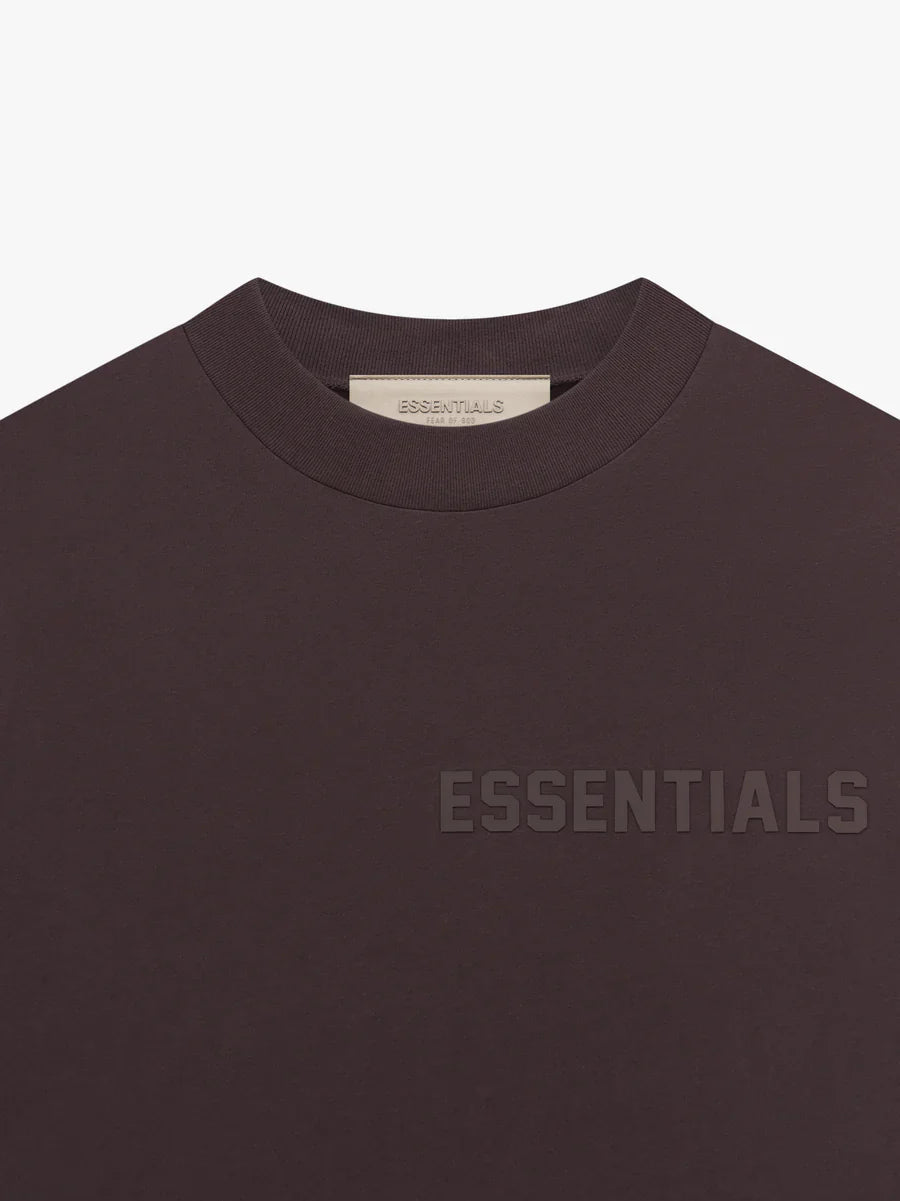 ESSENTIALS Jersey SS Tee Plum