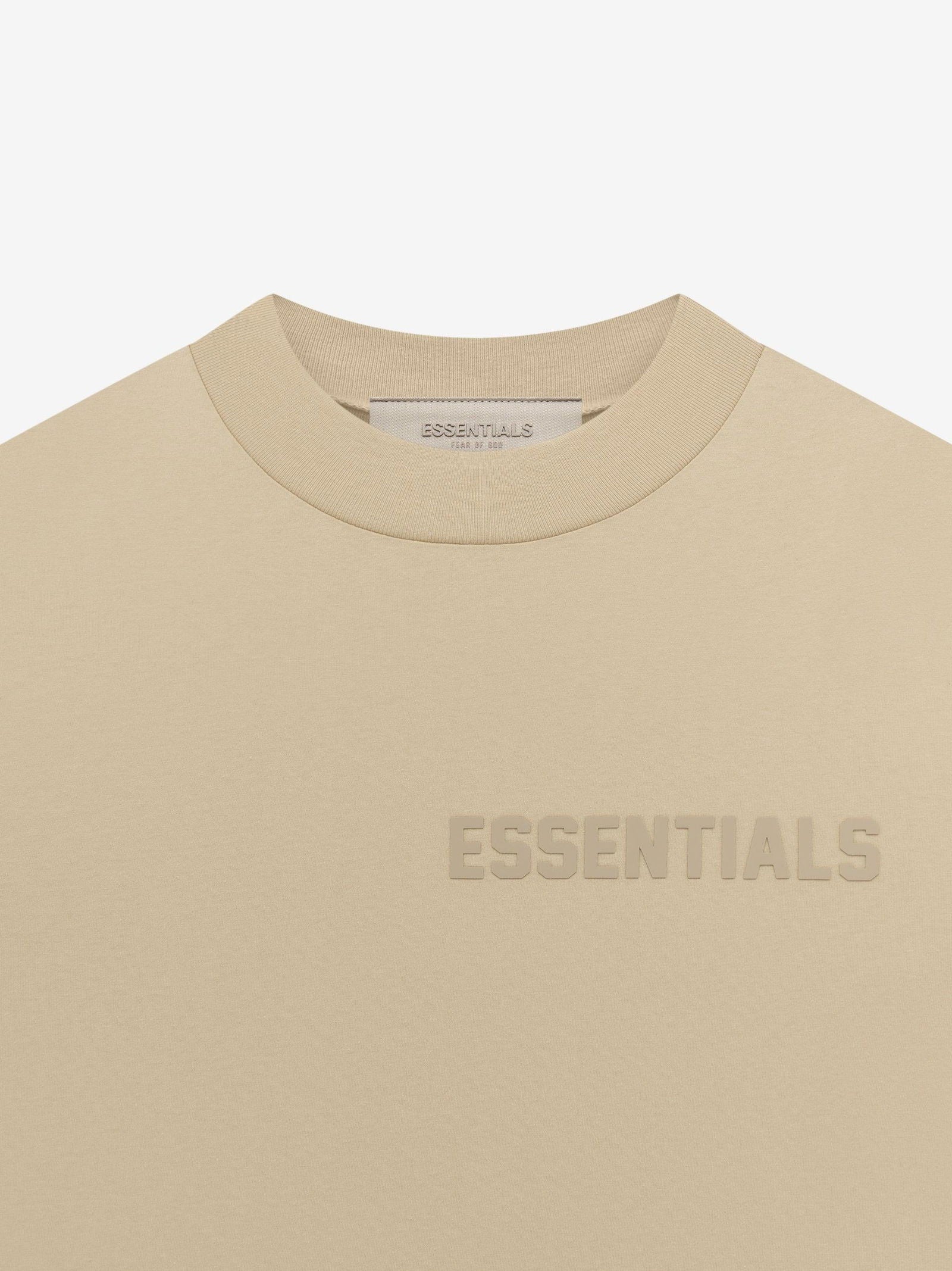 ESSENTIALS Jersey SS Tee Sand