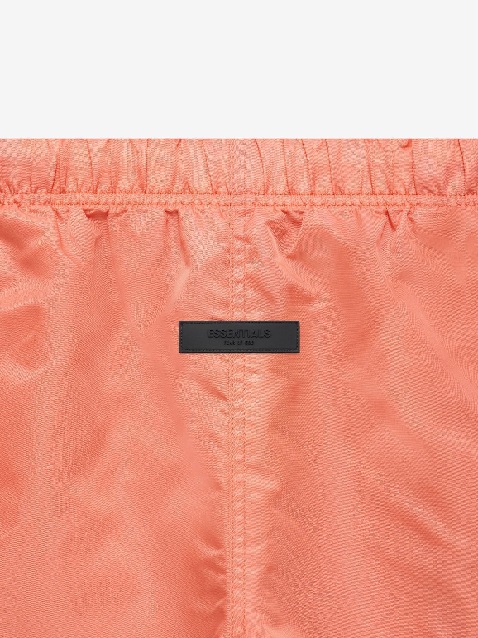 ESSENTIALS Nylon Running Shorts Coral