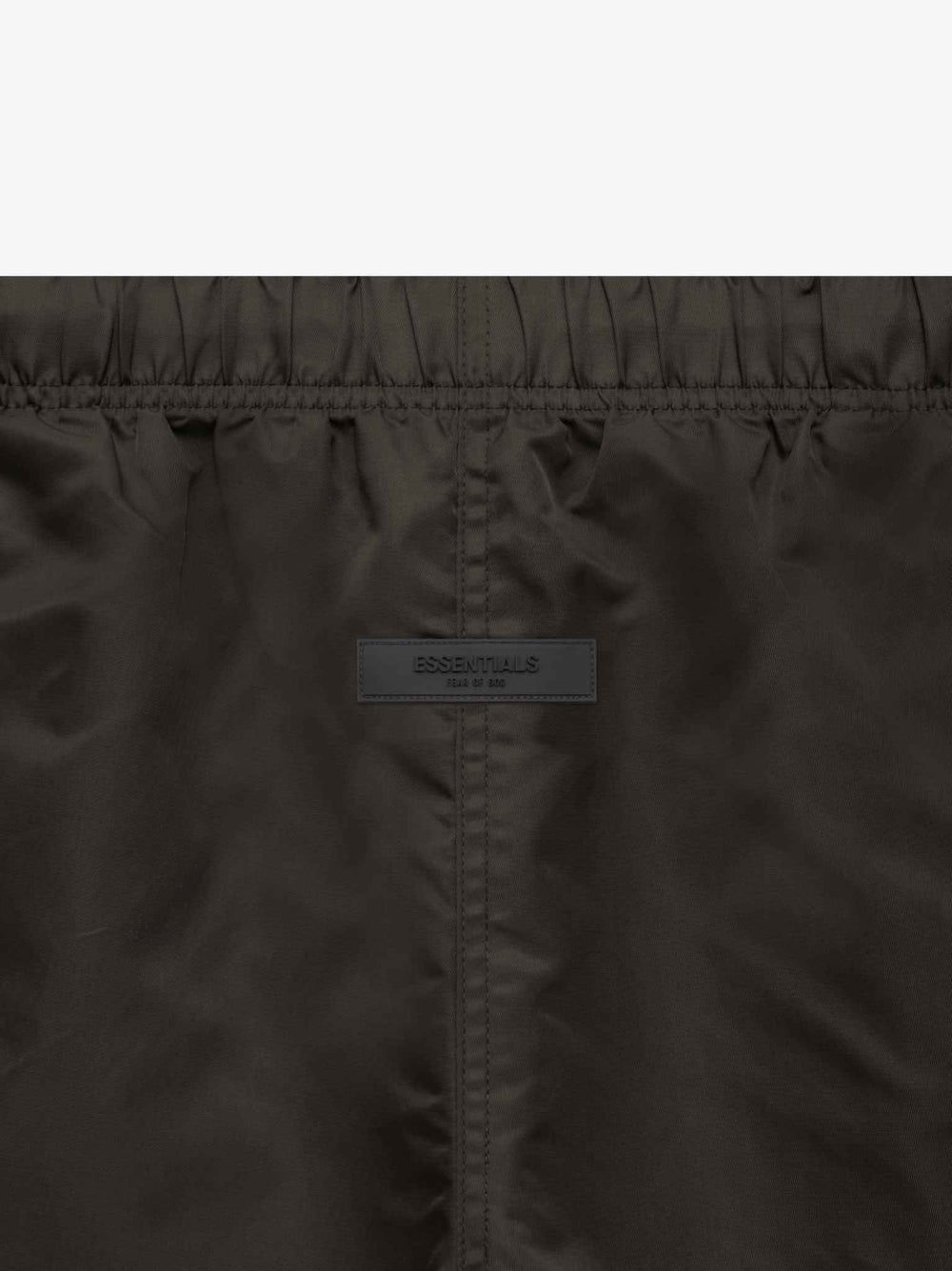 FEAR OF GOD Essentials Nylon Running Shorts Off Black - Gravity NYC