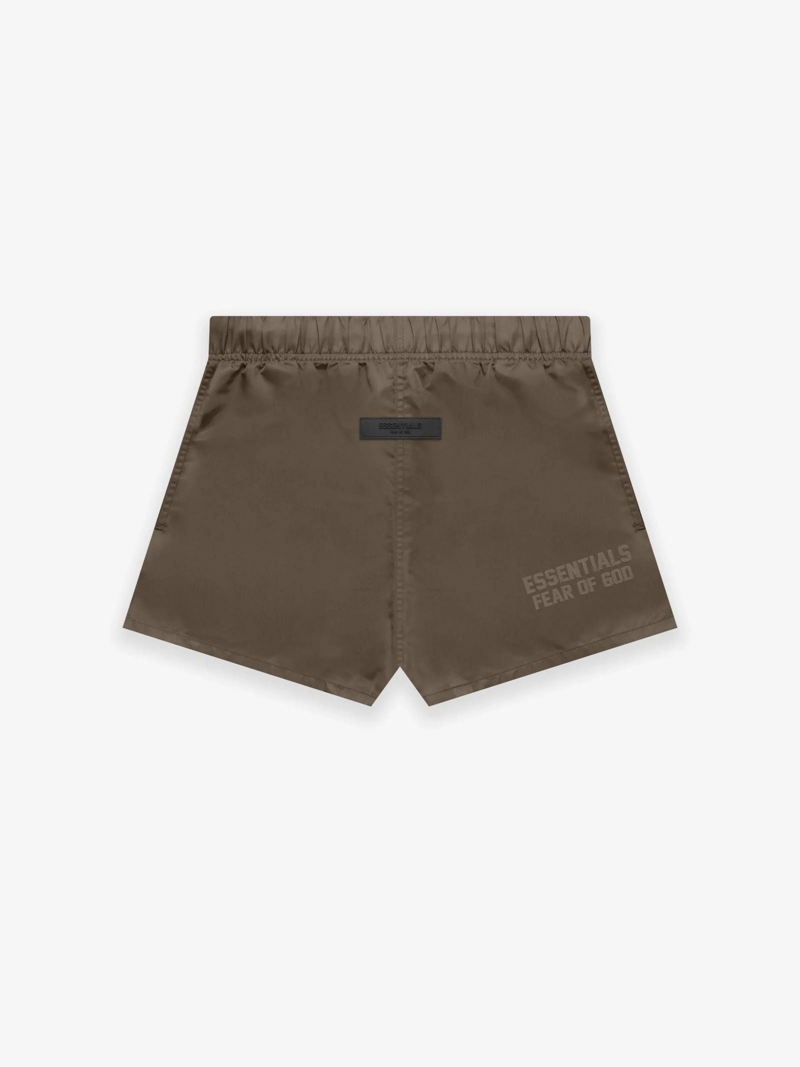 ESSENTIALS Nylon Running Shorts Wood Gravity NYC