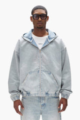 PURPLE BRAND P025 Radial Hotfix Zip Hoodie