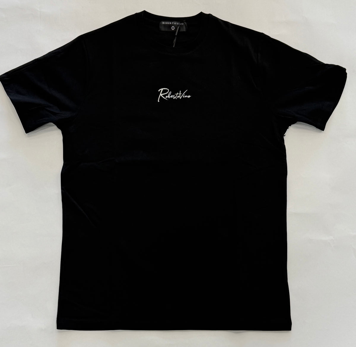 ROBERTO VINO Milano Writing Tee Black - Gravity NYC